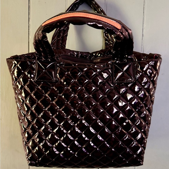 MZ Wallace Small Metro Quilted Bag in Black Lacquer - Picture 2 of 5